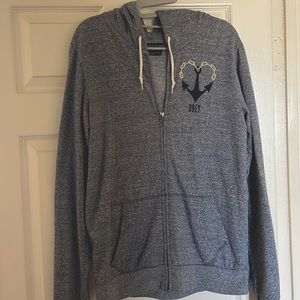 Obey Zip Up Anchor Hoodie